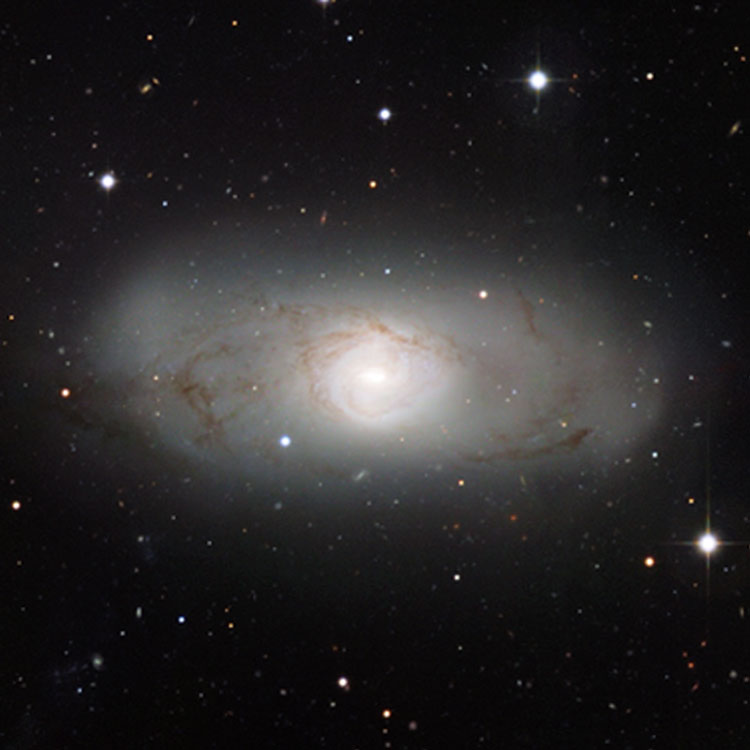 ESO image of peculiar lenticular galaxy NGC 3166