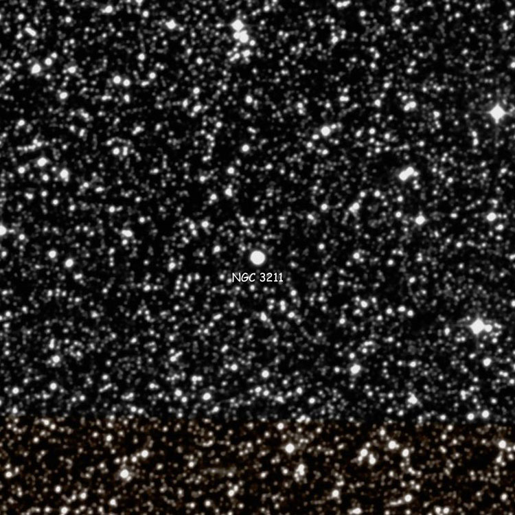 DSS image of region near planetary nebula NGC 3211