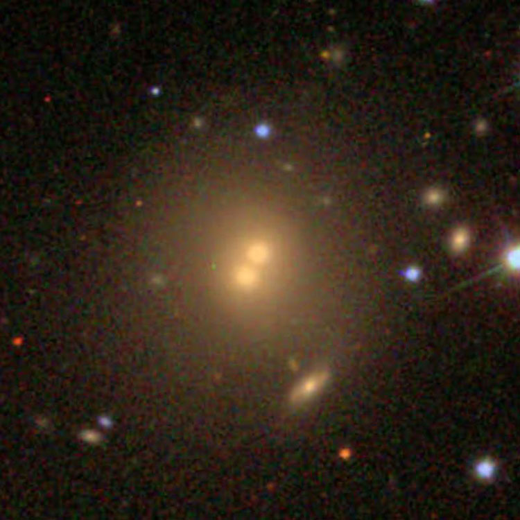 SDSS image of binuclear elliptical galaxy NGC 326