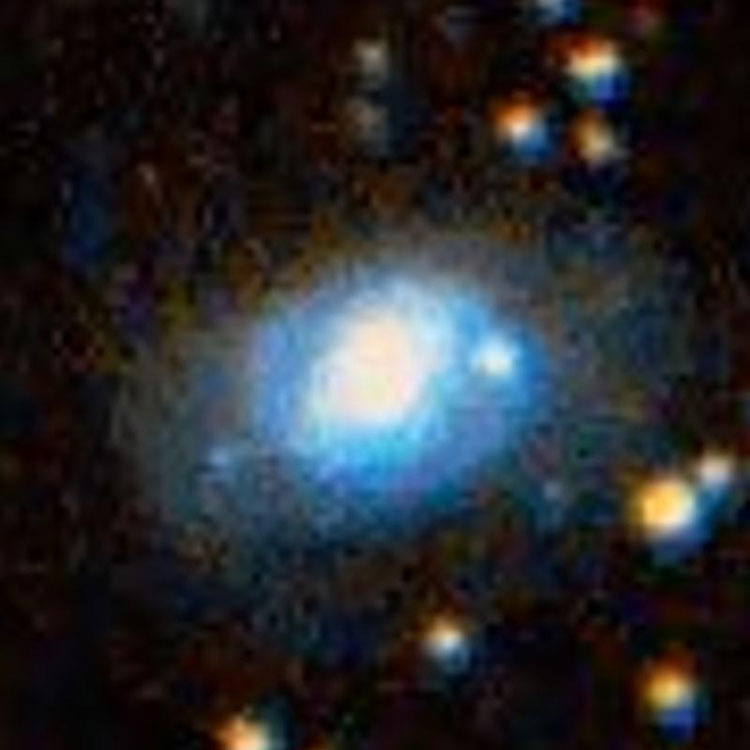 DSS image of lenticular galaxy NGC 3262