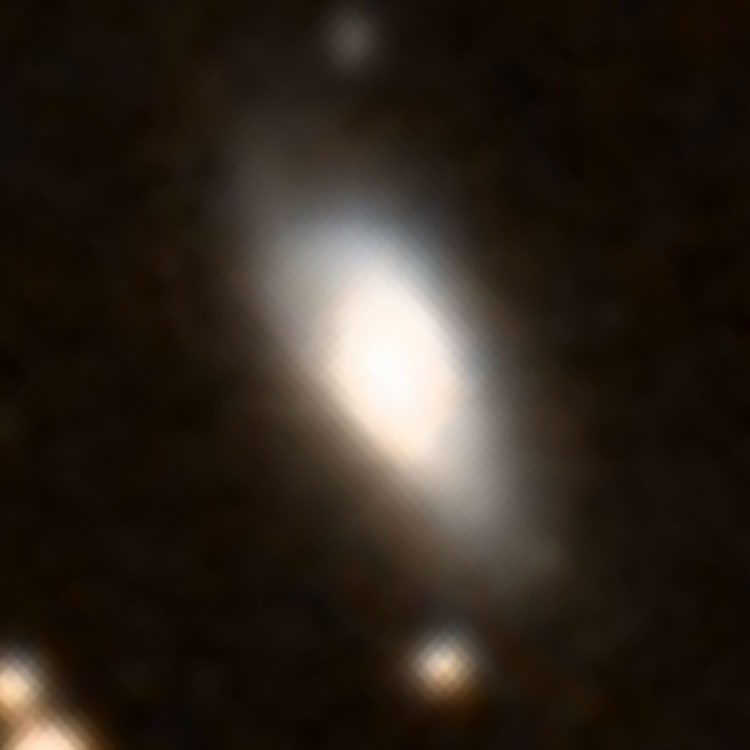 AladinLite/DSS image of lenticular galaxy NGC 3307