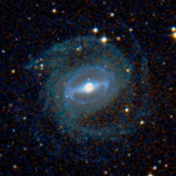 DSS image of spiral galaxy NGC 3313