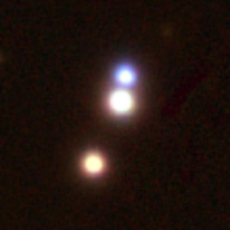 PanSTARRS image of the trio of stars listed as NGC 3317