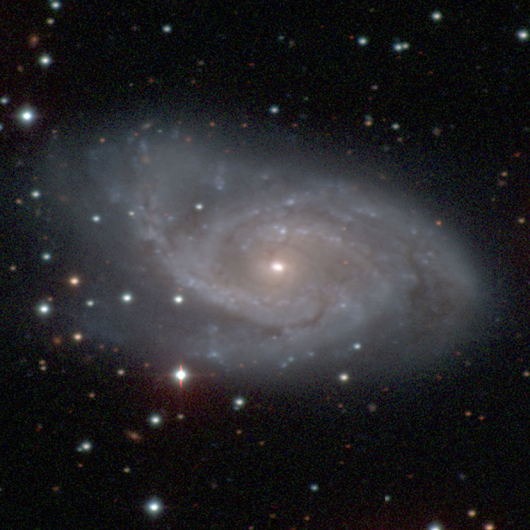 Carnegie-Irvine Galaxy Survey image of spiral galaxy NGC 3318