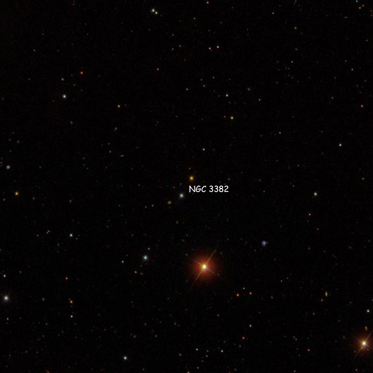 SDSS image of region near the pair of stars listed as NGC 3382