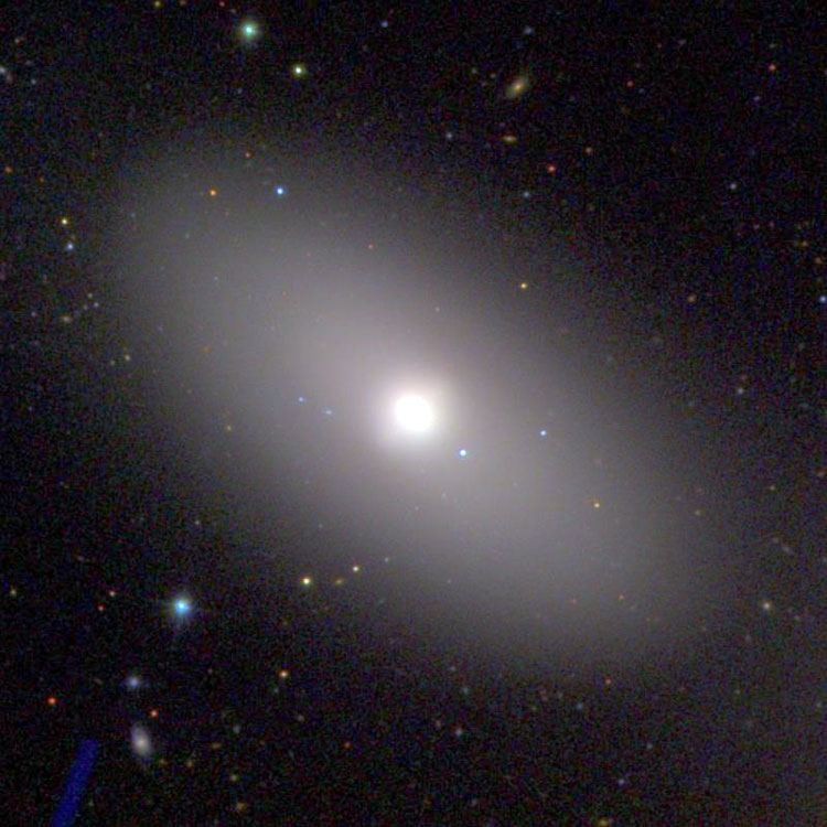 SDSS image of lenticular galaxy NGC 3384