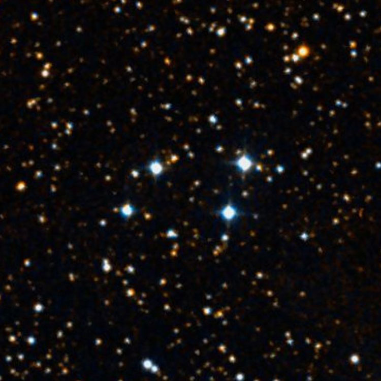 DSS image of the group of stars listed as NGC 358