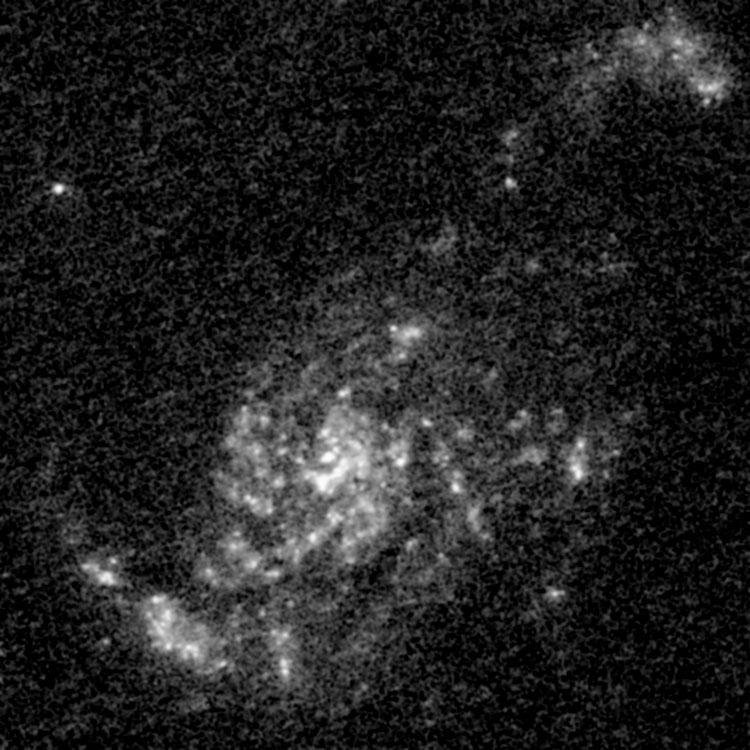 'Raw' HST image of star-forming regions in spiral galaxy NGC 35