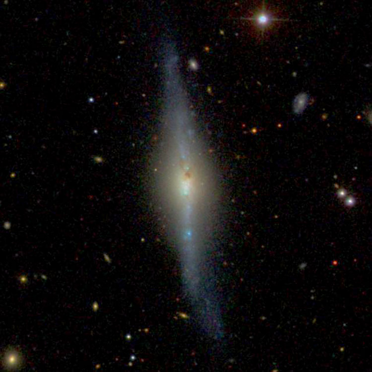 SDSS image of spiral galaxy NGC 3600