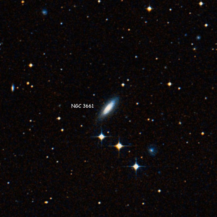 DSS image of region near lenticular galaxy NGC 3661