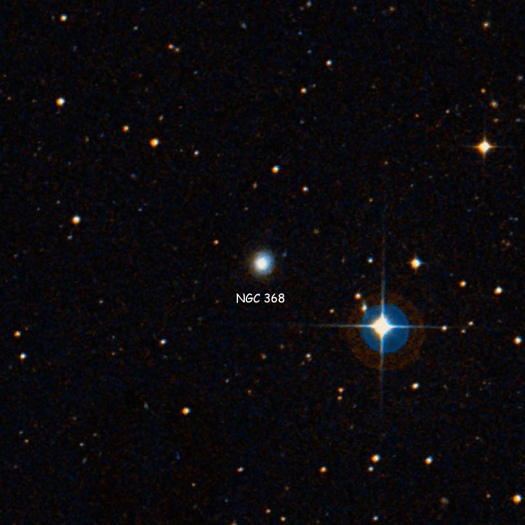 DSS image of region near lenticular galaxy NGC 368