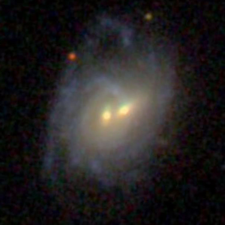 SDSS image of binuclear spiral galaxy NGC 3695