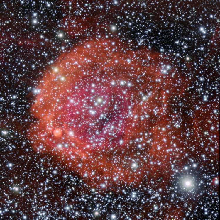 ESO image of NGC 371, an open cluster and emission nebula in the Small Magellanic Cloud