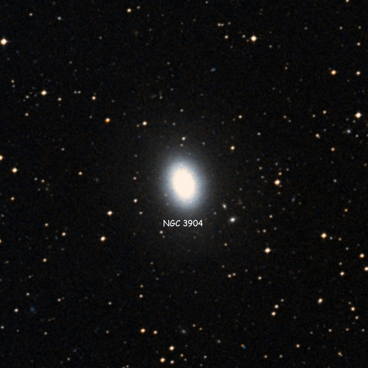 DSS image of region near elliptical galaxy NGC 3904