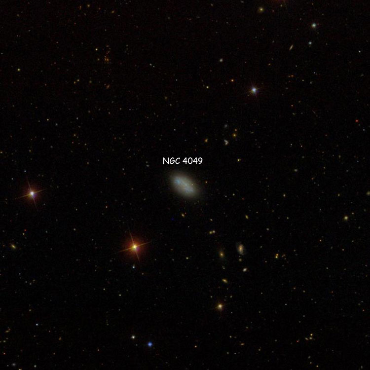 SDSS image of region near ? galaxy NGC 4049