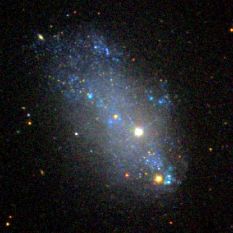SDSS image of irregular galaxy NGC 4068