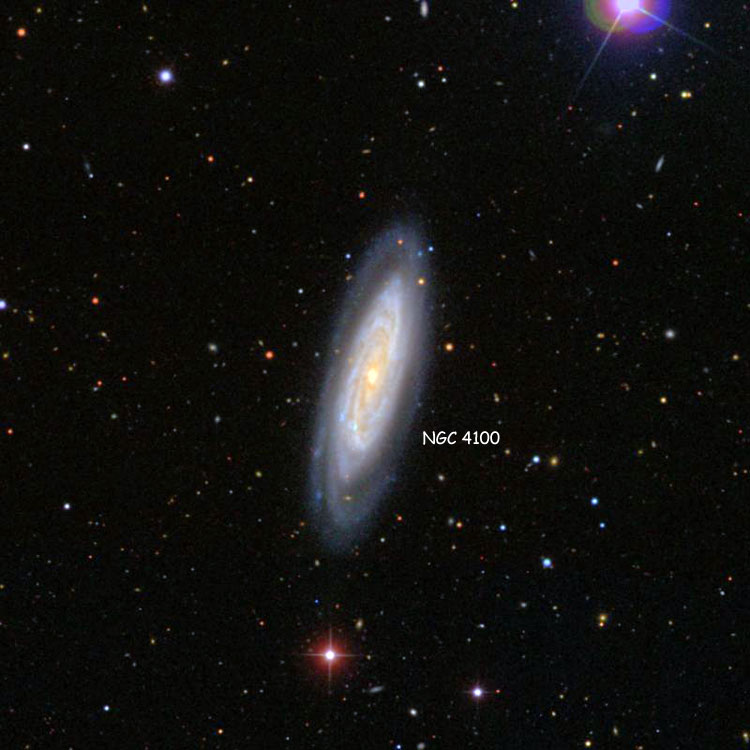 SDSS image of region around NGC 4100