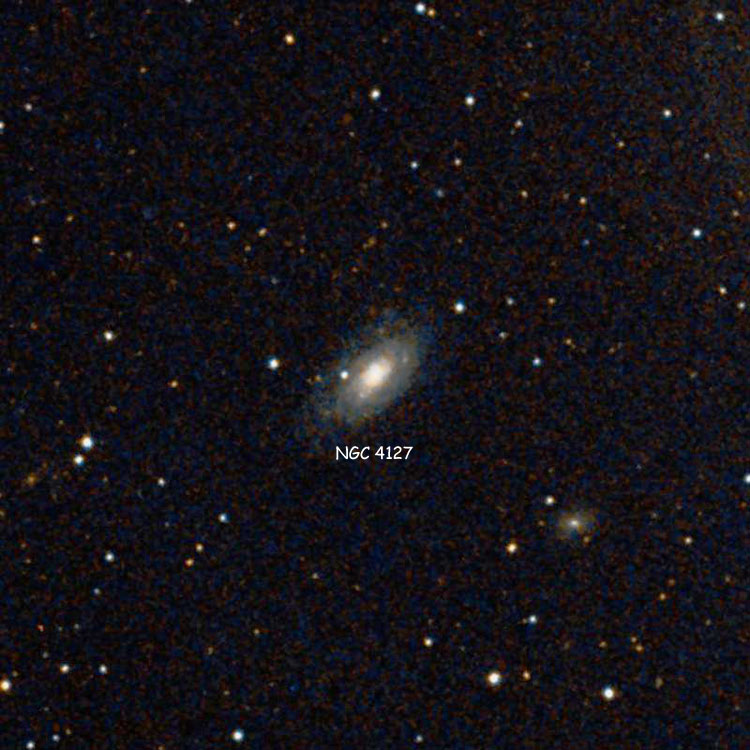 DSS image of region near spiral galaxy NGC 4127