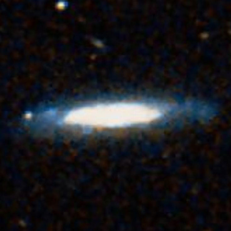 DSS image of spiral galaxy NGC 4129