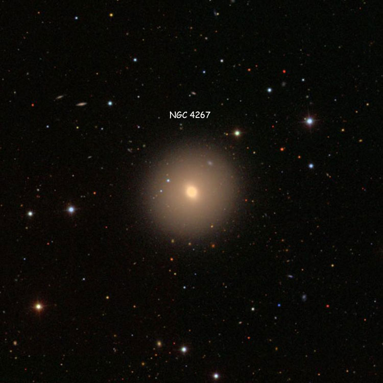SDSS image of region near lenticular galaxy NGC 4267