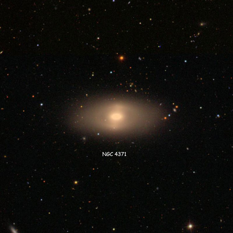 SDSS image of region near lenticular galaxy NGC 4371