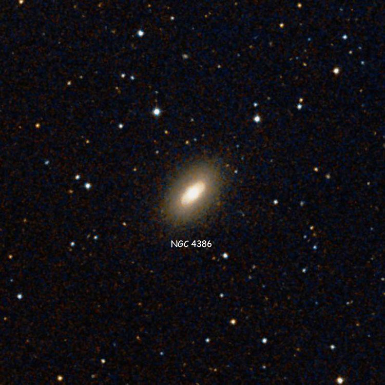 DSS image of region near lenticular galaxy NGC 4386