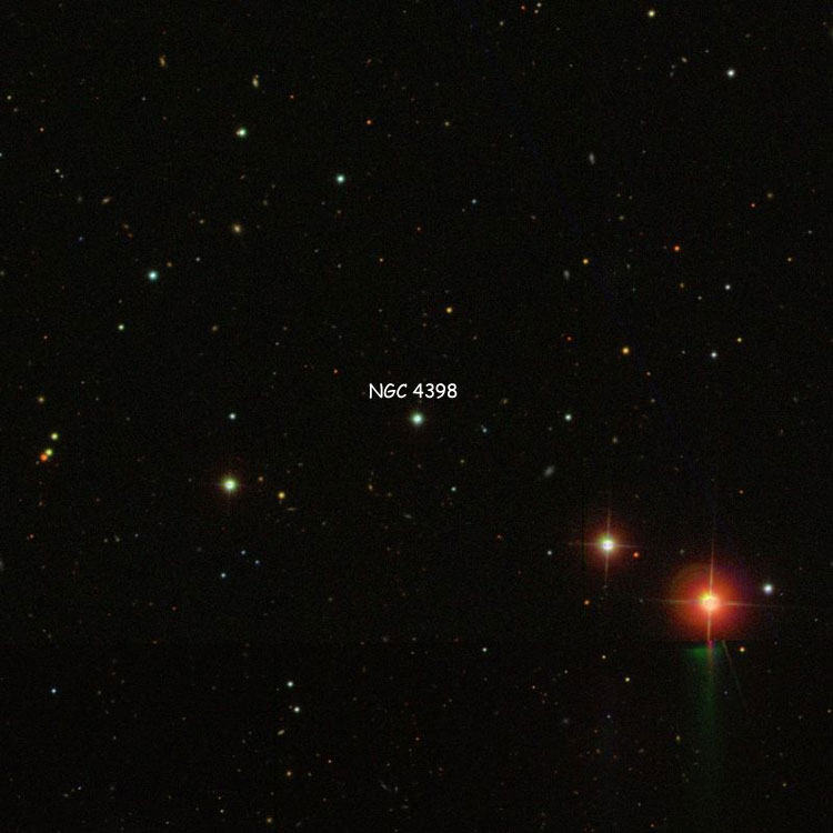 SDSS image of region near the star listed as NGC 4398