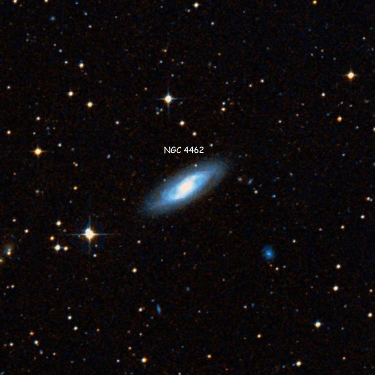 DSS image of region near spiral galaxy NGC 4462