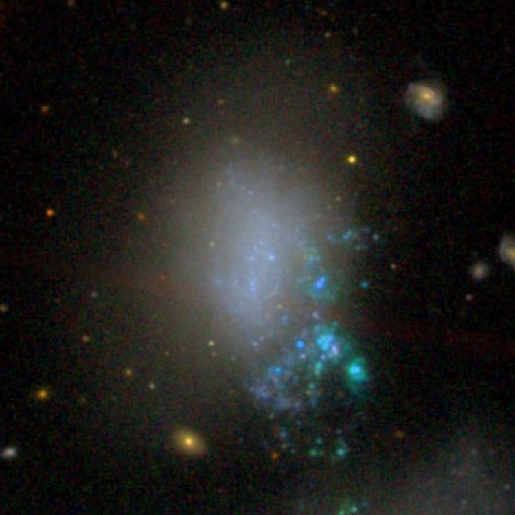 SDSS image of irregular galaxy NGC 4485