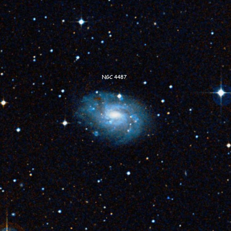 DSS image of region near spiral galaxy NGC 4487