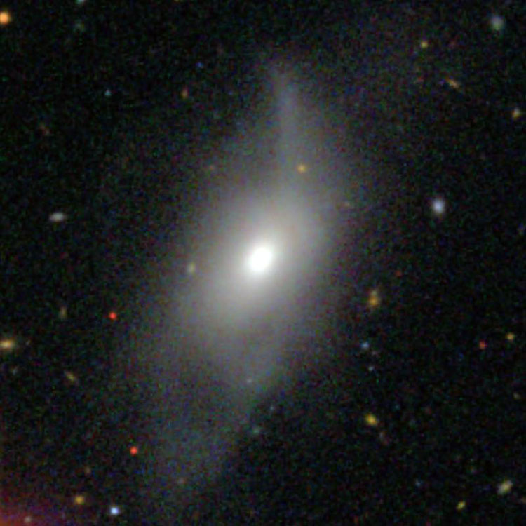 SDSS image of lenticular galaxy NGC 455, also known as Arp 164