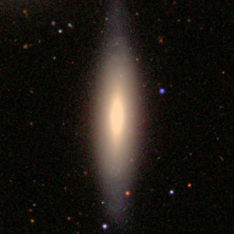 SDSS image of lenticular galaxy NGC 4550