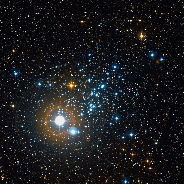 DSS image of region near open cluster NGC 457