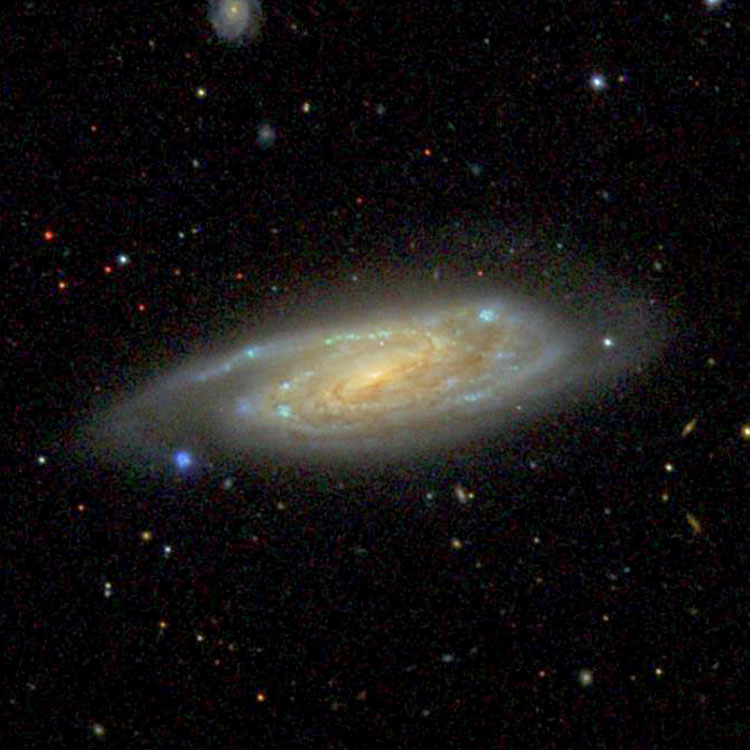 SDSS image of spiral galaxy NGC 4602, which is probably also NGC 4604