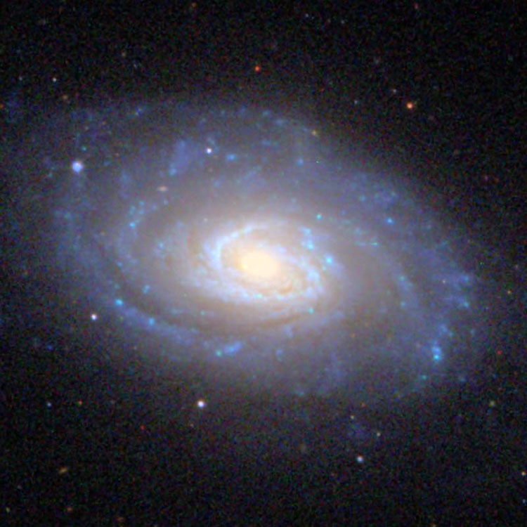 SDSS image of spiral galaxy NGC 4651, also known as Arp 189