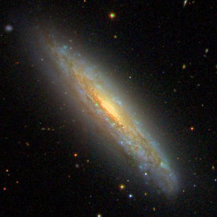 SDSS image of spiral galaxy NGC 4666