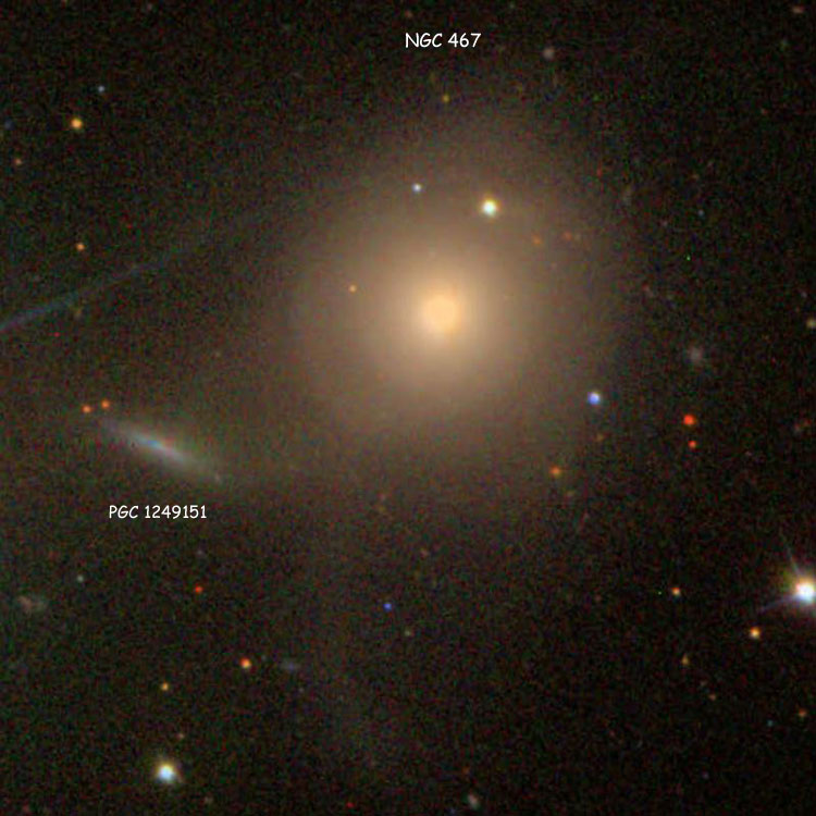 SDSS image of lenticular galaxy NGC 467