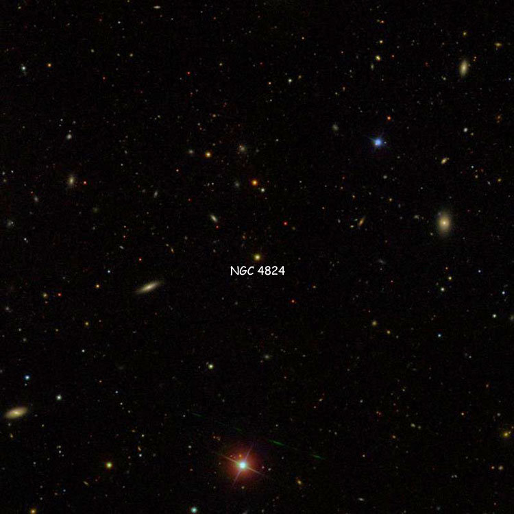 SDSS image of region near the star listed as NGC 4824