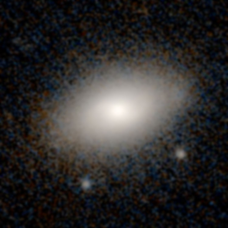 PanSTARRS image of lenticular galaxy NGC 4829, which is sometimes misidentified as NGC 4823 (and vice-versa)