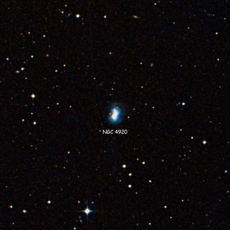DSS image of region near irregular galaxy NGC 4920