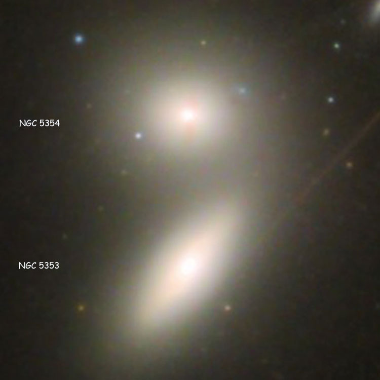 Misti Mountain image of lenticular galaxies NGC 5353 and NGC 5354
