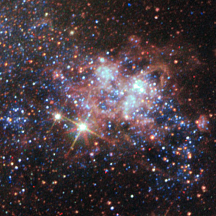 HST image of the star-forming region containing the ultraluminous X-ray source called NGC 5408 X-1