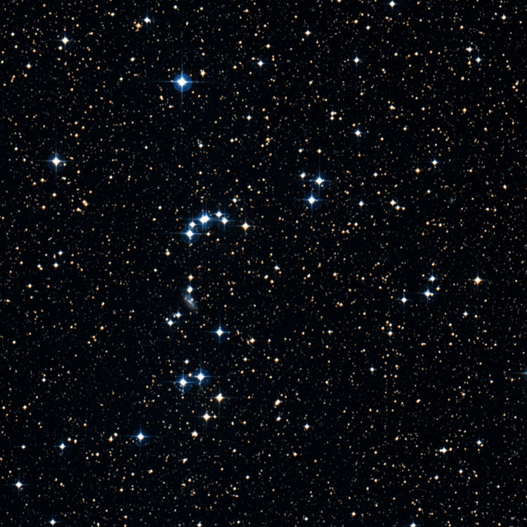 DSS image of region near open cluster NGC 5460