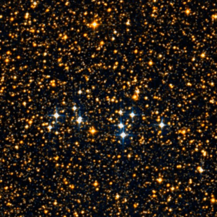 DSS image of region near open cluster NGC 5593