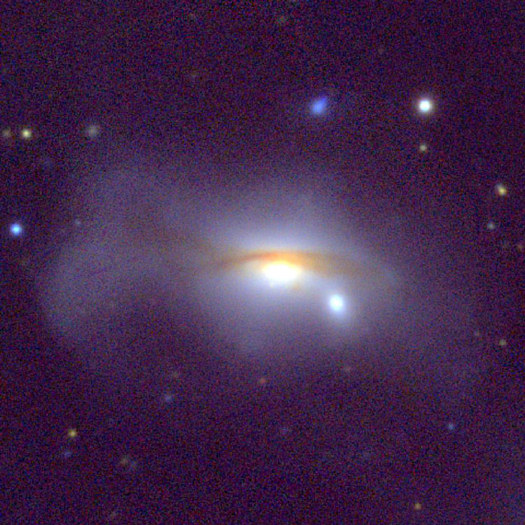 PanSTARRS image of spiral galaxy NGC 5745 and its apparent companion, VV098c