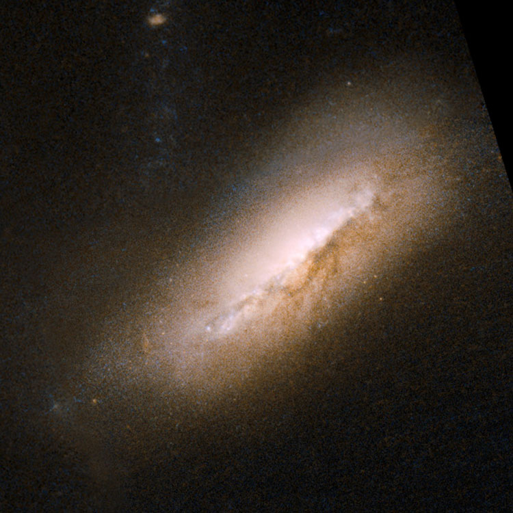 HST image of spiral galaxy NGC 5752, which with NGC 5754 comprises Arp 297