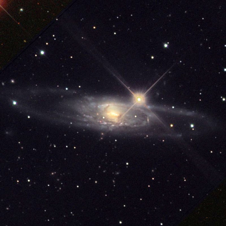 NOAO image of spiral galaxy 5792 overlaid on an SDSS image of regions not otherwise covered