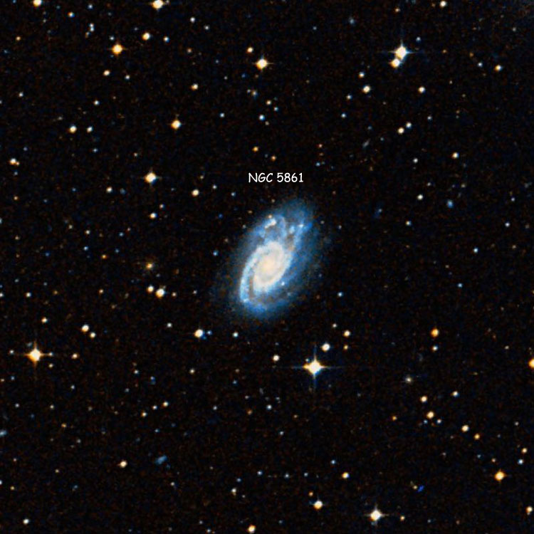DSS image of region near spiral galaxy NGC 5861, after removing the plate defect sometimes misidentified as the nonexistent spiral galaxy PGC 3098144