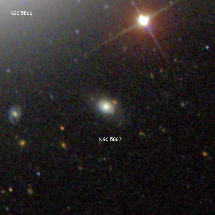 SDSS image of compact galaxy NGC 5867