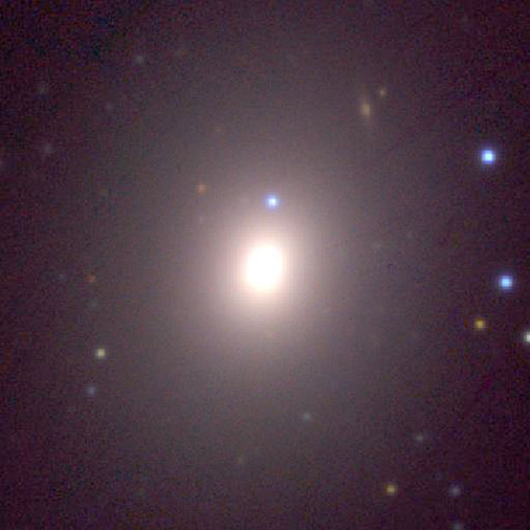 PanSTARRS image of the nucleus of elliptical galaxy NGC 5903